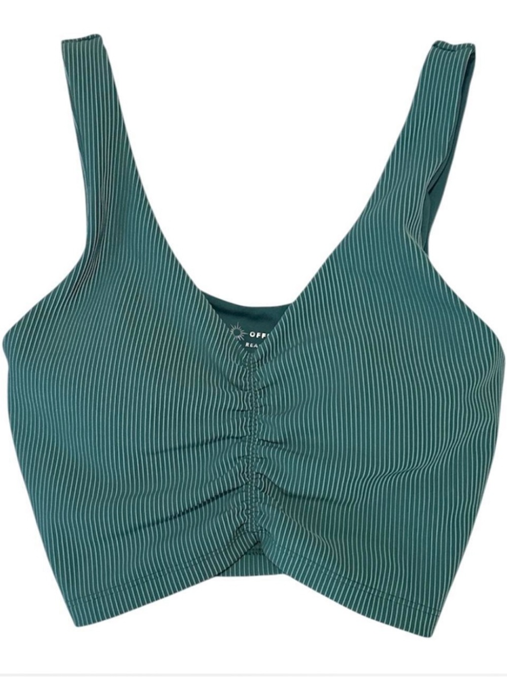 aerie Teal 'Offline' Active Crop Top